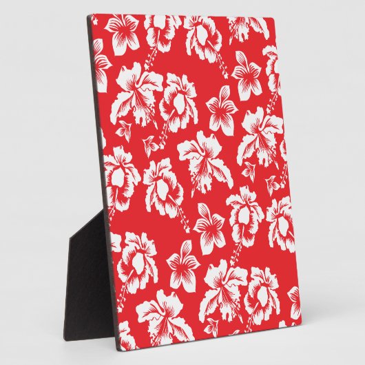 Hawaiianische Rote Blume Fotoplatte (Seite)