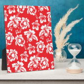 Hawaiianische Rote Blume Fotoplatte (Seite)
