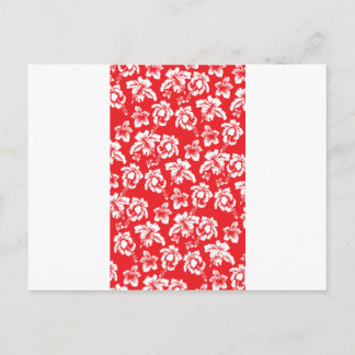 Hawaiianische Rote Blume Postkarte