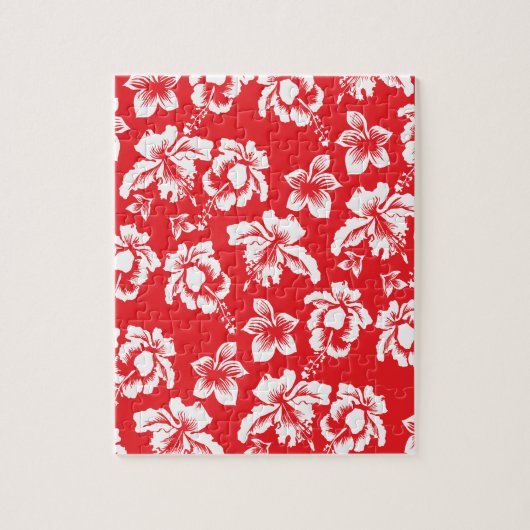Hawaiianische Rote Blume Puzzle (Vertikal)