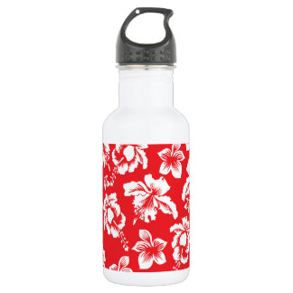 Hawaiianische Rote Blume Trinkflasche