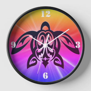 Hawaiianische Schildkröte Uhr