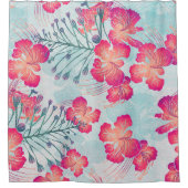 Hawaiianische Schrift Ohai Alii v2 Muster Duschvorhang (Vorderseite)