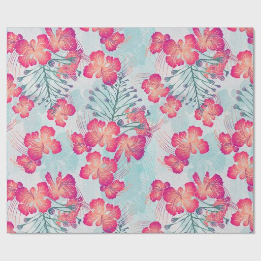 Hawaiianische Schrift Ohai Alii v2 Muster Geschenkpapier (Flach)