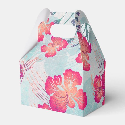 Hawaiianische Schrift Ohai Alii v2 Muster Geschenkschachtel (Rückseite)