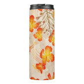 Hawaiianische Schrift Ohai Alii v2 Muster Thermosbecher (Rückseite)