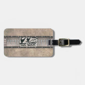 Hawaiianische Segelkanone und Petroglyphen Gepäckanhänger (Vorderseite horizontal)