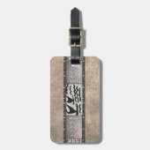 Hawaiianische Segelkanone und Petroglyphen Gepäckanhänger (Vorderseite vertikal)