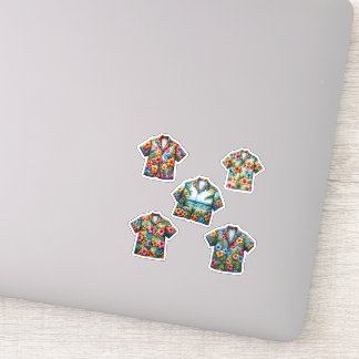 Hawaiianische Shirts Sommermode Aufkleber