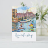 Hawaiianische Sicht von der Magic Island Karte (Stehend Vorderseite)