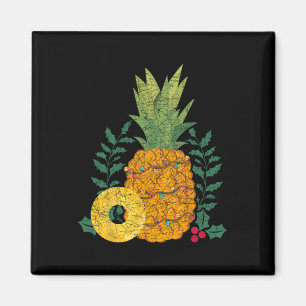 Hawaiianische Sommerfrucht Ananas Tropisches Weihn Magnet