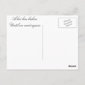 Hawaiianische Sonnenuntergangsszenen Postkarte (Rückseite)