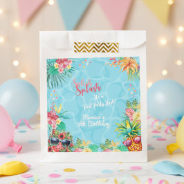 Hawaiianische Splash Sommerpool Geburtstagsbash Geschenktütchen
