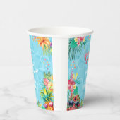 Hawaiianische Splash Sommerpool Geburtstagsbash Pappbecher (Rechts)