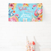 Hawaiianische Splash Sommerpool Geburtstagsparty Banner (InSitu)