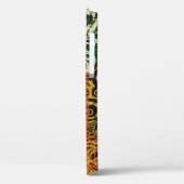 Hawaiianische Stammeselemente und Hibiskus-Stoffpf Case-Mate iPhone Hülle (Rückseite / Links)