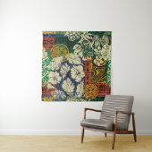 Hawaiianische Stammeselemente und Hibiskus-Stoffpf Wandteppich (Beispiel)