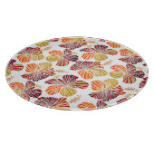 Hawaiianische Strahlung: Tropische Pflanze Eleganc Schneidebrett (Ecke)