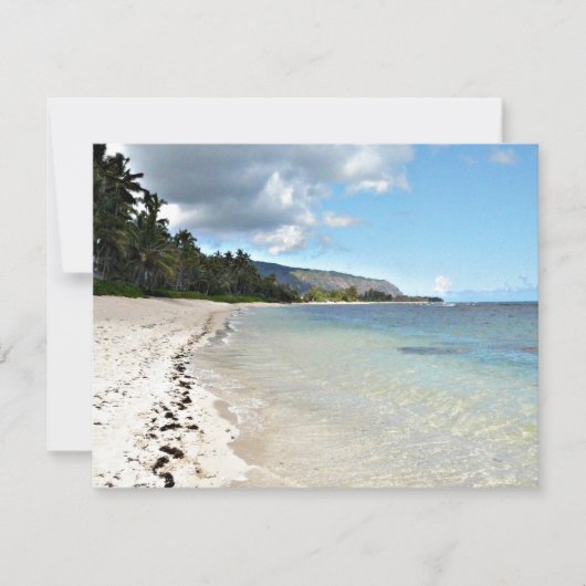 Hawaiianische Strandeinladung Einladung (Vorderseite)