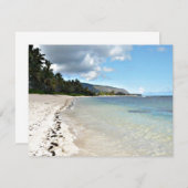 Hawaiianische Strandeinladung Einladung (Vorne/Hinten)