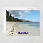 Hawaiianische Strandpostkarte Postkarte (Vorne/Hinten)