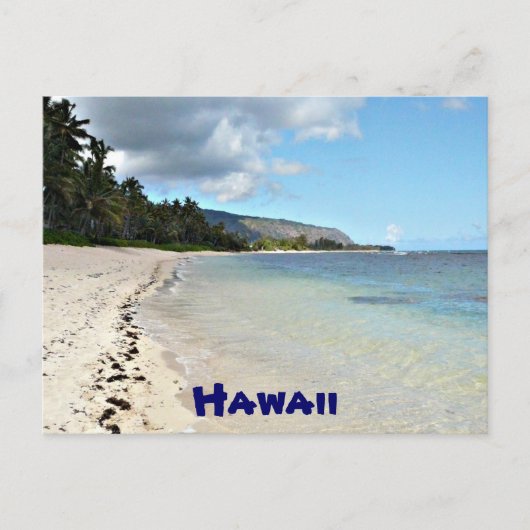 Hawaiianische Strandpostkarte Postkarte (Vorderseite)