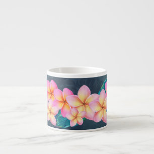 Hawaiianische Sunrise Plumeria Espresso Tasse
