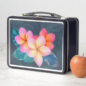 Hawaiianische Sunrise Plumeria Retro Lunch Box (Beispiel)