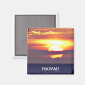 Hawaiianische Sunsets-Kollektion Magnet (Vorderseite/Rückseite)