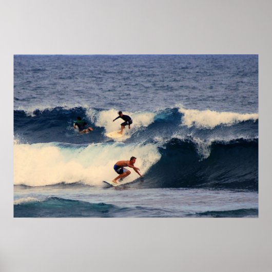 Hawaiianische Surfer drucken Poster (Vorne)