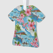 Hawaiianische Szenen Aloha Shirt Ornament (Vorderseite)
