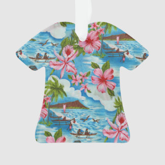 Hawaiianische Szenen Aloha Shirt Ornament