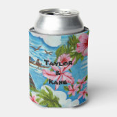 Hawaiianische Szenen (anpassbar) Dosenkühler (Kanne Vorderseite)