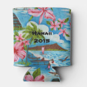 Hawaiianische Szenen (anpassbar) Dosenkühler (Rückseite)