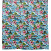 Hawaiianische Szenen Duschvorhang (Vorderseite)