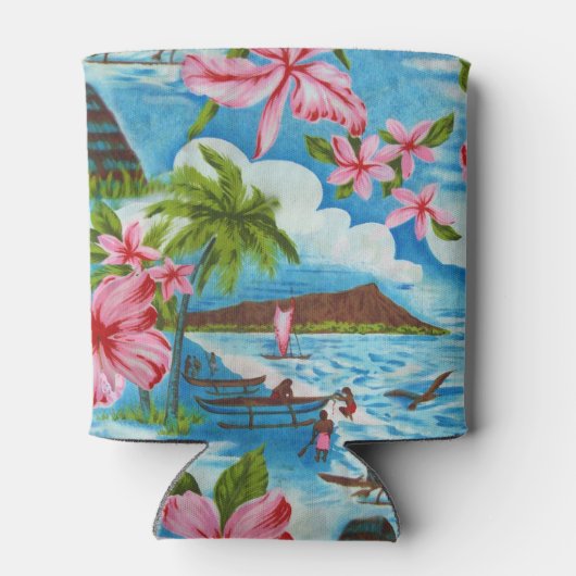 Hawaiianische Szenen mit Monogram Dosenkühler (Rückseite)