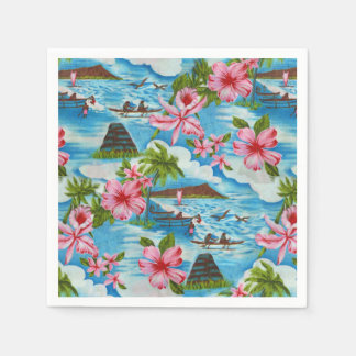 Hawaiianische Szenen Serviette
