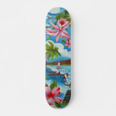 Hawaiianische Szenen Skateboard (Vorne)