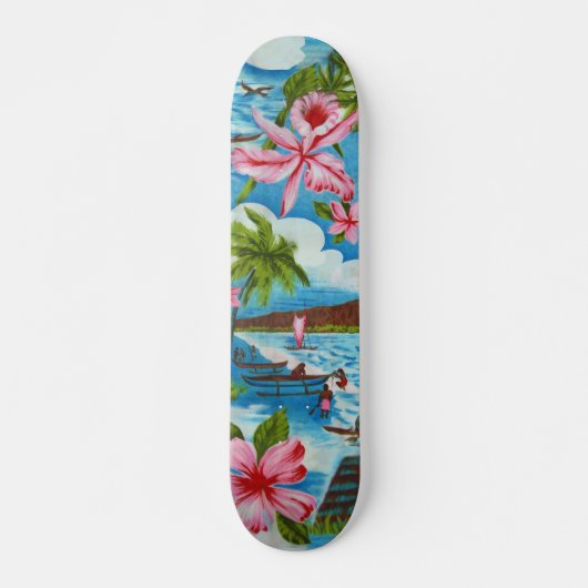 Hawaiianische Szenen Skateboard (Vorne)