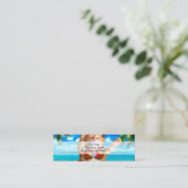 Hawaiianische Tänzerkatze Mini Visitenkarte (Stehend Vorderseite)