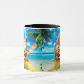 Hawaiianische Tänzerkatze Tasse (Zentrum)
