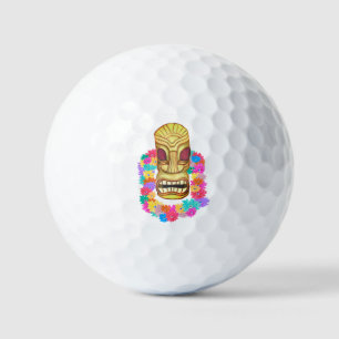 Hawaiianische Tiki-Maske Golfball