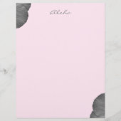 Hawaiianische Träume in Schwarz und Weiß (Vorderseite)