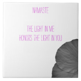 Hawaiianische Träume in Schwarz und Weiß Fliese