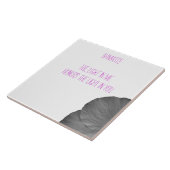 Hawaiianische Träume in Schwarz und Weiß Fliese (Seite)