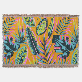 Hawaiianische tropische Blätter und Pflanze Druckm Decke