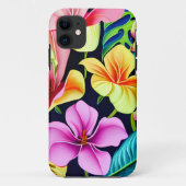 Hawaiianische tropische Blooms Case-Mate iPhone Hülle (Rückseite)