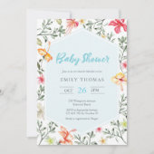 Hawaiianische tropische Blütendusche Einladung (Vorderseite)