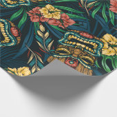 Hawaiianische tropische farbenfrohe, nahtlose Must Geschenkpapier (Ecke)