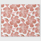 Hawaiianische tropische natürliche Blüte in braune Geschenkpapier (Flach)